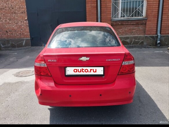 2007 Chevrolet Aveo I Рестайлинг, красный, 190000 рублей - вид 3