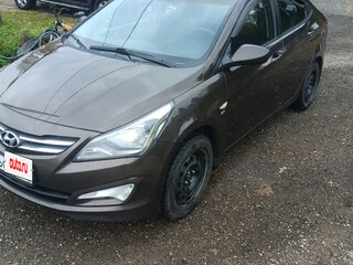 2016 Hyundai Solaris I Рестайлинг, коричневый, 930000 рублей, вид 4