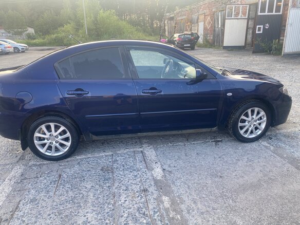 2008 Mazda 3 I (BK) Рестайлинг, синий, 600000 рублей - вид 2
