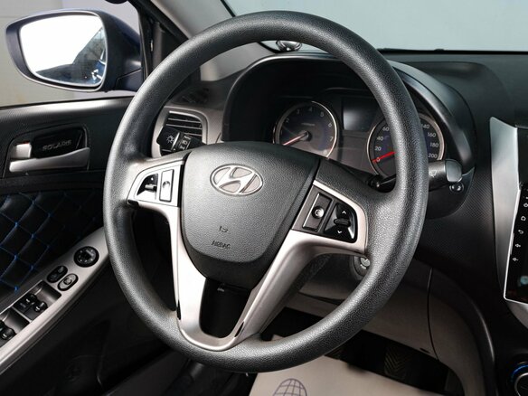 2016 Hyundai Solaris I Рестайлинг, синий, 979000 рублей - вид 10