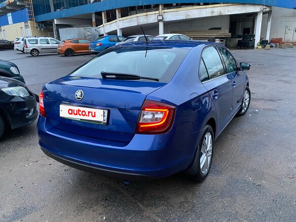 2018 Skoda Rapid I Рестайлинг, синий, 1300000 рублей - вид 2