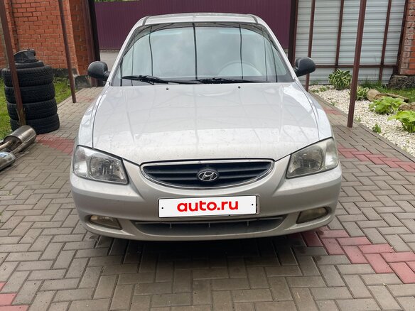 2008 Hyundai Accent ТагАЗ II, серебристый, 450000 рублей - вид 2