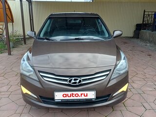 2016 Hyundai Solaris I Рестайлинг, коричневый, 950000 рублей, вид 1