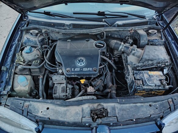 1999 Volkswagen Golf IV, синий, 170000 рублей - вид 6