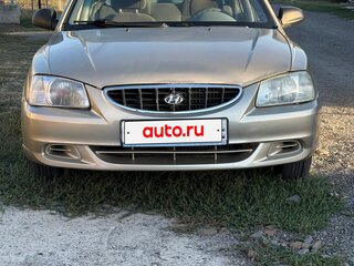 2002 Hyundai Accent ТагАЗ II, бежевый, 230000 рублей, вид 1