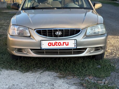 2002 Hyundai Accent ТагАЗ II, бежевый, 230000 рублей, вид 1