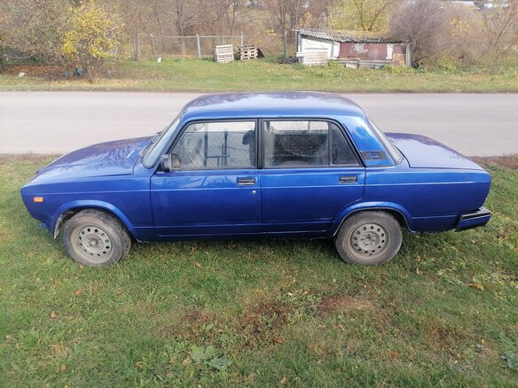 2005 Lada (ВАЗ) 2107, синий, 120000 рублей - вид 3