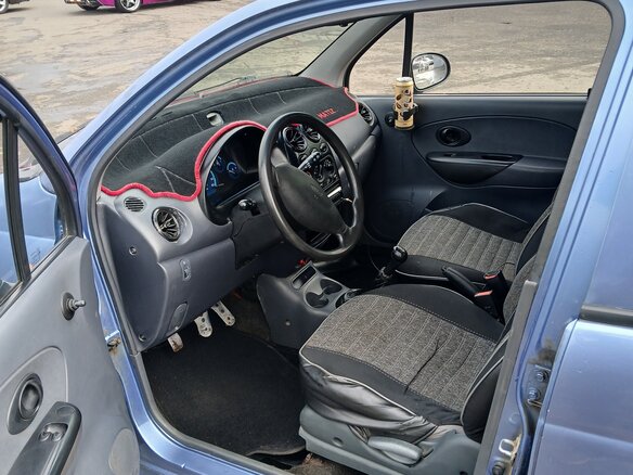2007 Daewoo Matiz I Рестайлинг, синий, 128000 рублей - вид 5