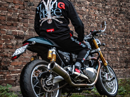 2020 Triumph Thruxton, зелёный, 1370000 рублей, вид 4