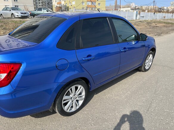2022 Lada (ВАЗ) Granta I Рестайлинг, синий, 800000 рублей - вид 6