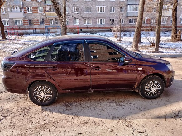 2015 Lada (ВАЗ) Granta I, пурпурный, 375000 рублей - вид 14