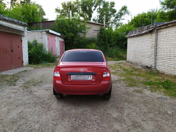 2007 Lada (ВАЗ) Kalina I, красный - вид 3