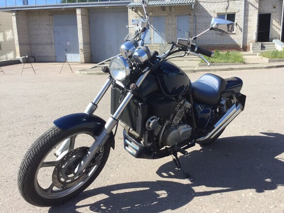 1988 Honda Magna, синий - вид 2