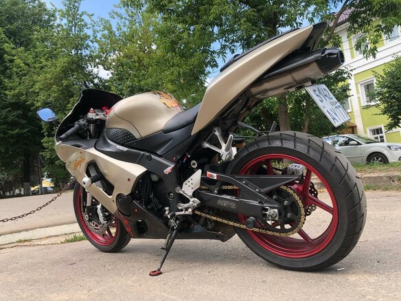 2006 Kawasaki ZX-6 Ninja, золотистый, 450000 рублей - вид 1