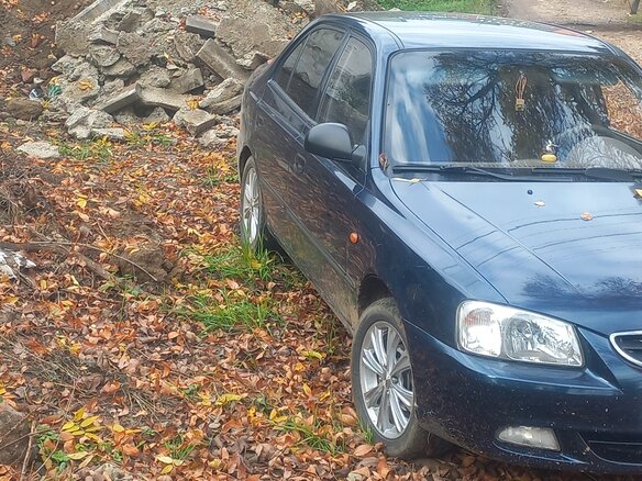2011 Hyundai Accent ТагАЗ II, синий, 625000 рублей - вид 10