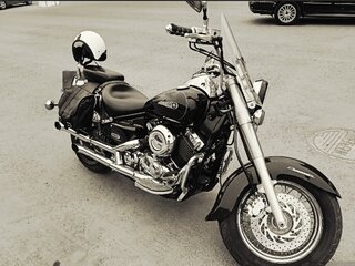 2006 Yamaha XVS650 Drag Star, чёрный, 490000 рублей, вид 1