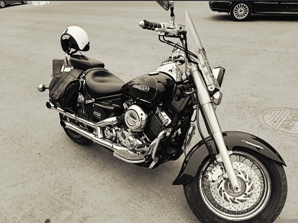 2006 Yamaha XVS650 Drag Star, чёрный, 490000 рублей