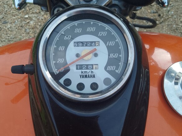 1996 Yamaha XVS400 Drag Star, оранжевый, 260000 рублей - вид 4