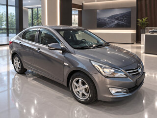 2016 Hyundai Solaris I Рестайлинг, серебристый, 699000 рублей, вид 2