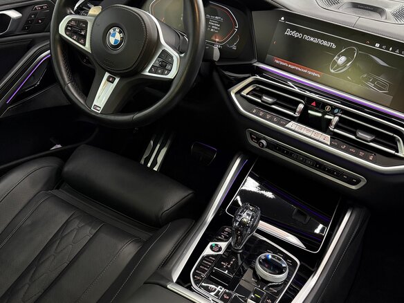 2022 BMW X6 40d III (G06), серый, 10000000 рублей - вид 8