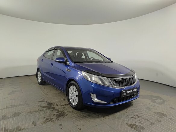 2014 Kia Rio 6-speed III, синий, 715000 рублей - вид 2