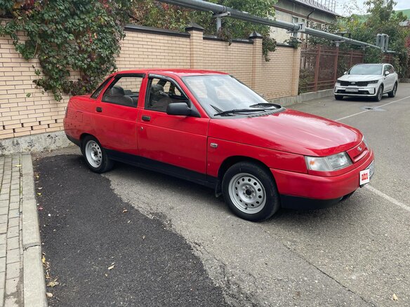 1998 Lada (ВАЗ) 2110, красный, 400000 рублей - вид 6