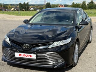 2020 Toyota Camry VIII (XV70), чёрный, 2970000 рублей, вид 4