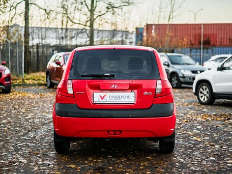 2010 Hyundai Getz I Рестайлинг, красный, 485000 рублей, вид 4