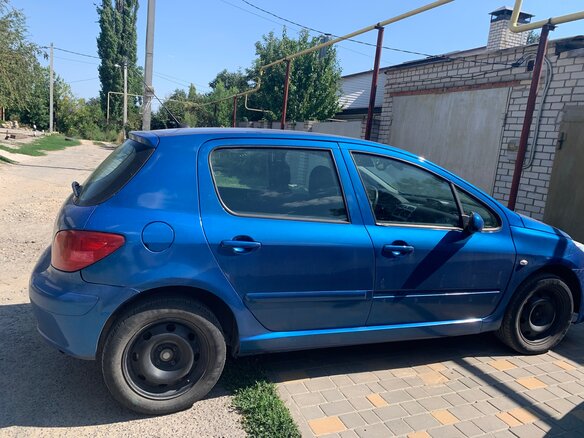 2007 Peugeot 307 I Рестайлинг, синий, 330000 рублей - вид 3