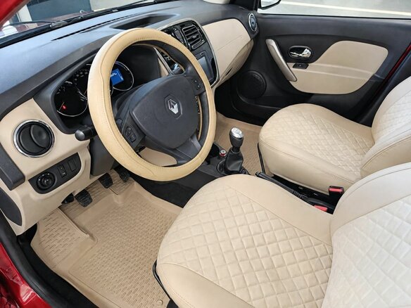 2014 Renault Logan II, красный, 500000 рублей - вид 6