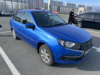 2021 Lada (ВАЗ) Granta I Рестайлинг, синий, 660000 рублей, вид 2
