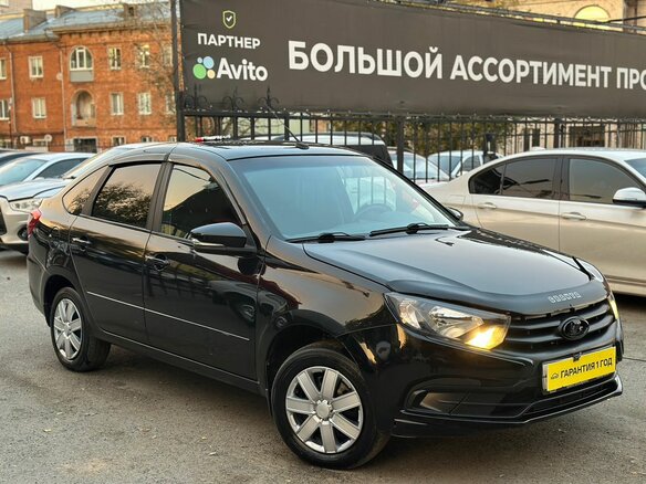 2023 Lada (ВАЗ) Granta I Рестайлинг, чёрный - вид 1