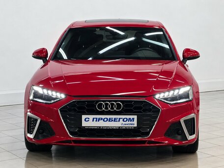 2021 Audi A4 40 TFSI V (B9) Рестайлинг, красный, 3400000 рублей, вид 2