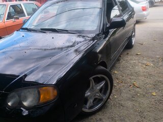 2003 Kia Spectra I Рестайлинг 1, чёрный, 270000 рублей, вид 2