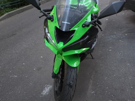 2019 Kawasaki ZX-6R Ninja, зелёный, 1000000 рублей, вид 3