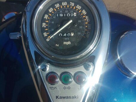 2002 Kawasaki VN800 Vulcan, синий, 273336 рублей, вид 1