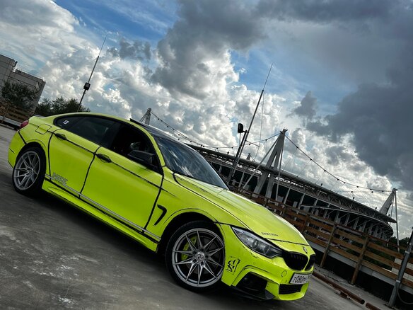 2015 BMW 4 серии Gran Coupe 428i xDrive F32/F33/F36, зелёный, 2200000 рублей - вид 4