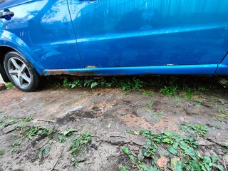 2008 Chevrolet Aveo I Рестайлинг, синий, 330000 рублей, вид 3