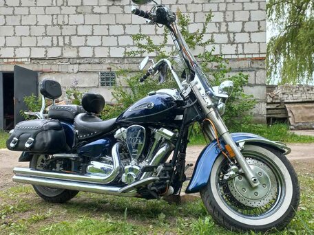 2008 Yamaha XV 1700 Road Star, синий, 510000 рублей, вид 1