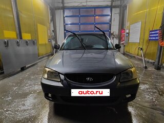2004 Hyundai Accent ТагАЗ II, серый, 210000 рублей, вид 1