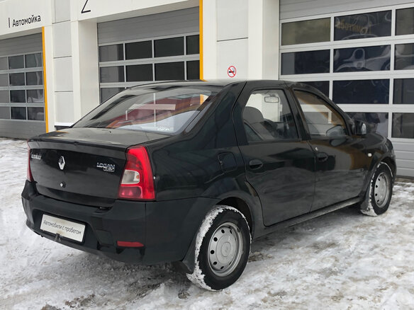 2010 Renault Logan I Рестайлинг, чёрный - вид 8