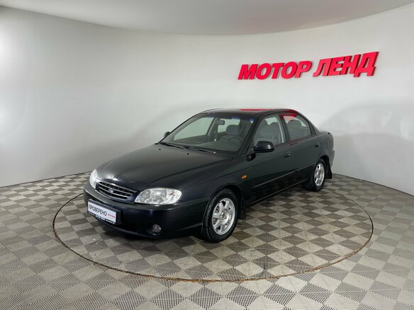 2008 Kia Spectra I Рестайлинг 2, чёрный