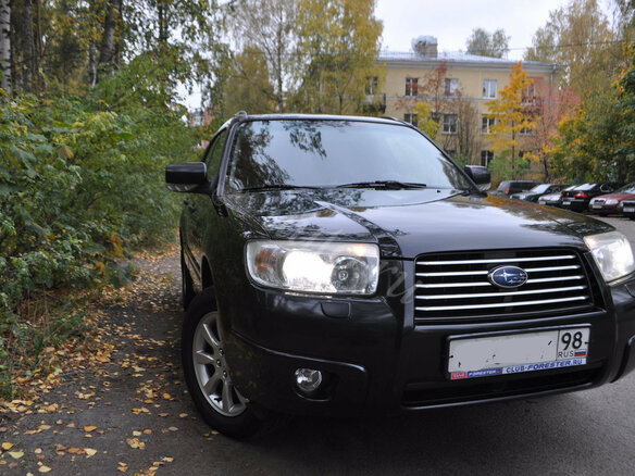 2007 Subaru Forester II Рестайлинг, чёрный - вид 6