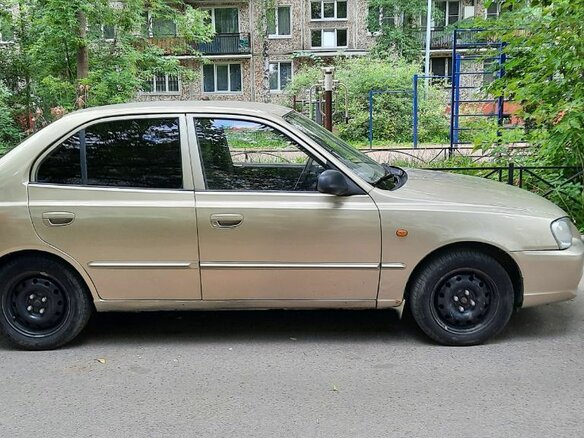 2004 Hyundai Accent ТагАЗ II, бежевый - вид 9