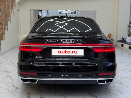 2021 Audi A8 Long 55 TFSI IV (D5), чёрный, 5799999 рублей, вид 4