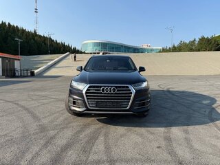 2016 Audi Q7 II (4M), синий, 3870000 рублей, вид 3