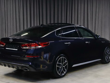 2019 Kia Optima IV Рестайлинг, синий, 1749000 рублей, вид 2