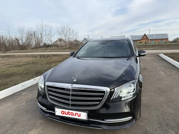 2018 Mercedes-Benz S-Класс 450 Long VI (W222, C217) Рестайлинг, чёрный, 3900000 рублей - вид 1