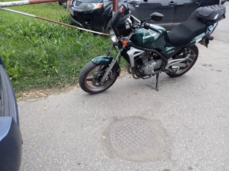 2000 Kawasaki ER-5, зелёный, 210000 рублей, вид 1