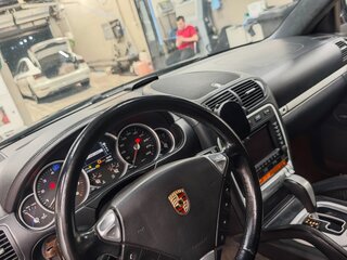 2006 Porsche Cayenne Turbo I (955), чёрный, 600000 рублей, вид 3